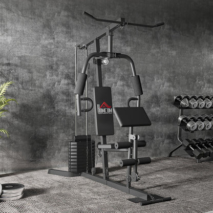 Multifunction Home Gym Machine with 45Kg Weight Stack, for Full Body Workout